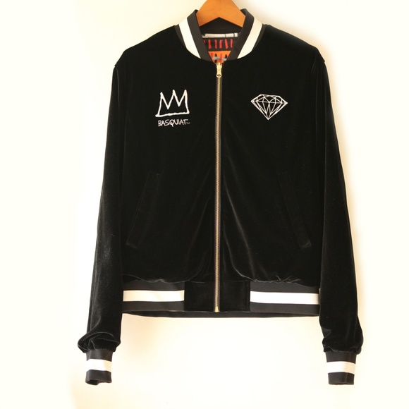 Diamond Supply Co. Other - NWT Diamond x Basquiat Reversible Black Bomber S